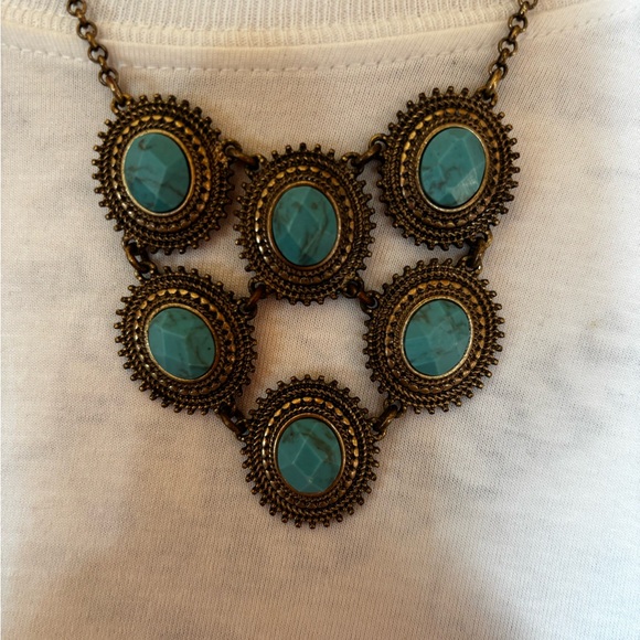 Turquoise Statement Necklace - Picture 2 of 3
